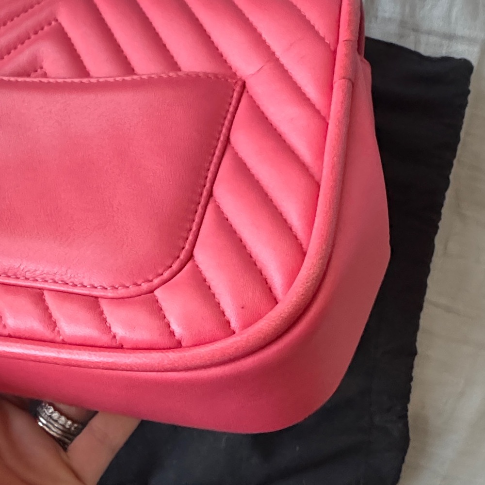 CHANEL Lambskin Chevron Crossbody Bag - Picture 7 of 13